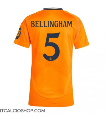 Real Madrid Jude Bellingham #5 Seconda Maglia Femmina 2024-25 Manica Corta